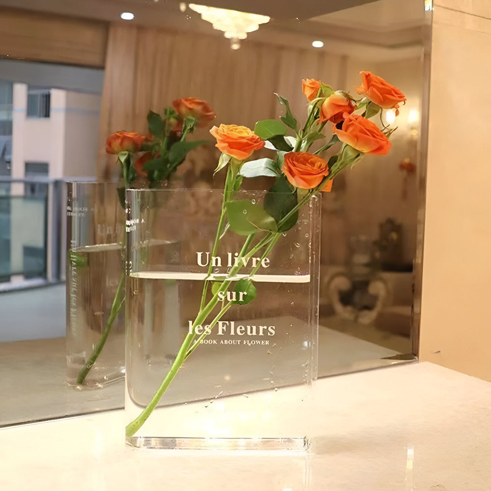 Halri | Elegant Glass Look Vase - Halri