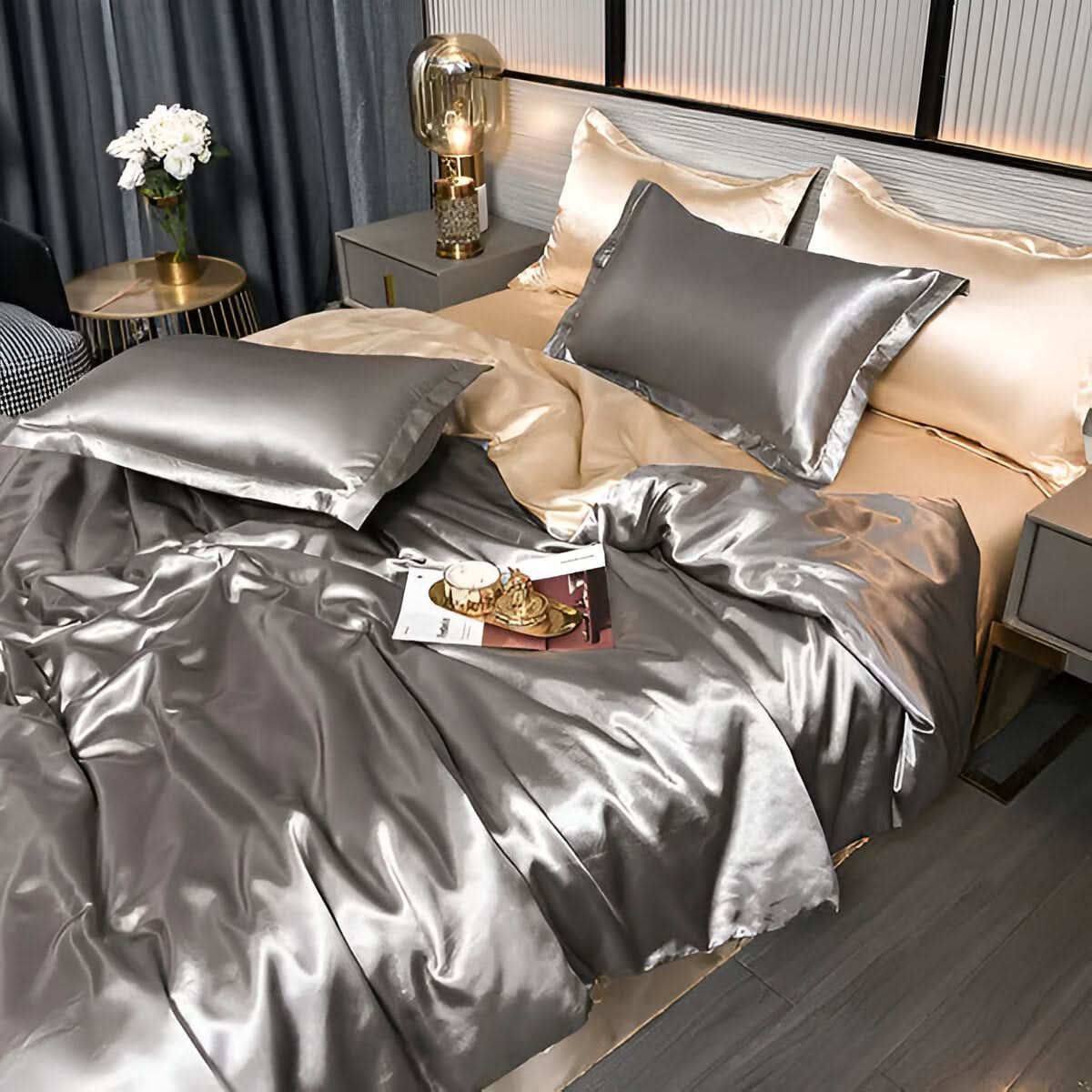 Soft Luxe Silk Comforter Set