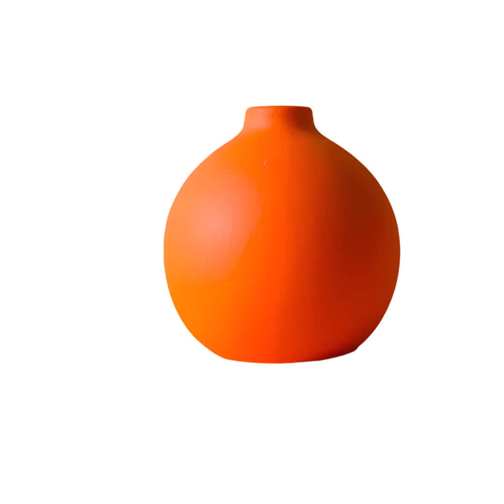 Simple White Ceramic Decor Vase - Halri