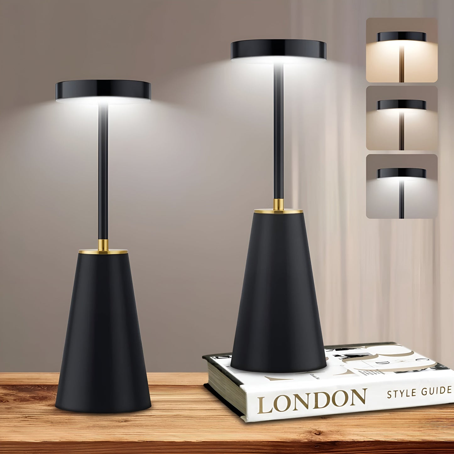 Elegant Cordless Dimming Desk Lamp - Halri