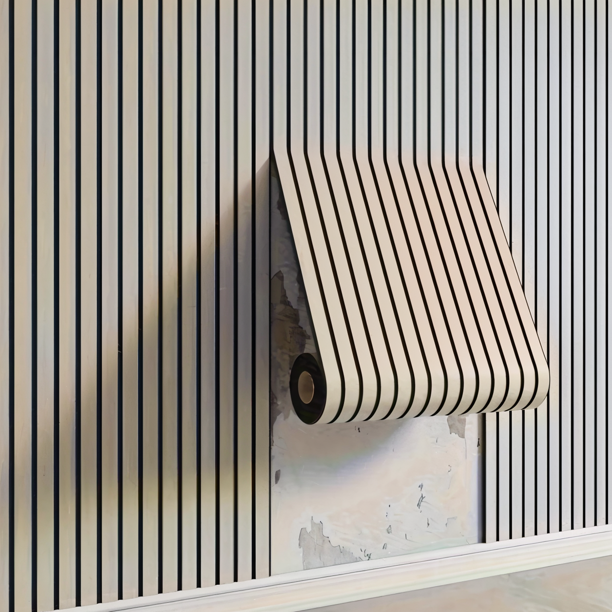 Decorative Stick-on 3D Wood Effect Wall Panel