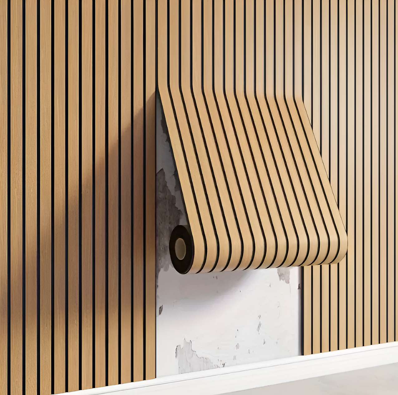 Decorative Stick-on 3D Wood Effect Wall Panel - Halri