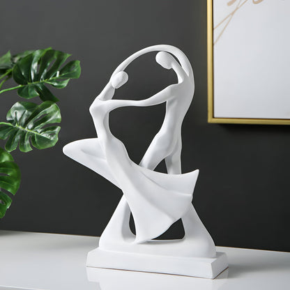 Stylish Dance Couple Resin Figurine