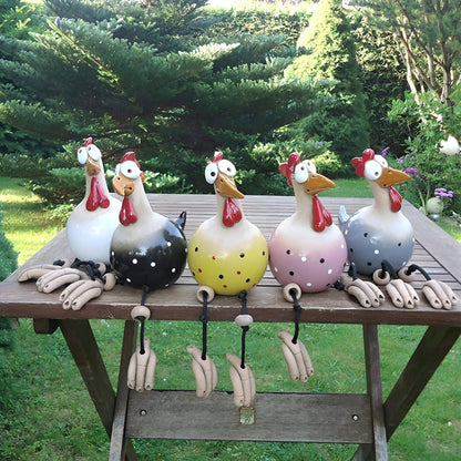 Weatherproof Outdoor Garden Chicken Figurine - Halri