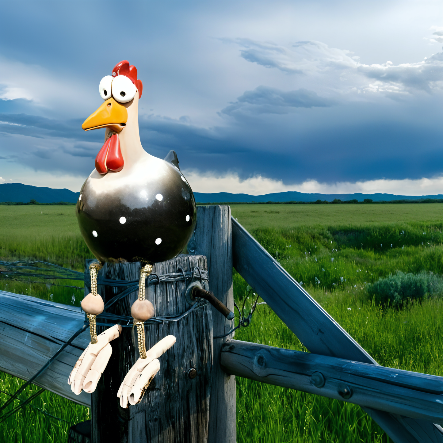 Weatherproof Outdoor Garden Chicken Figurine