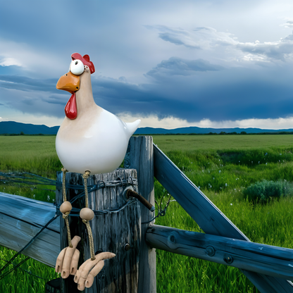 Weatherproof Outdoor Garden Chicken Figurine
