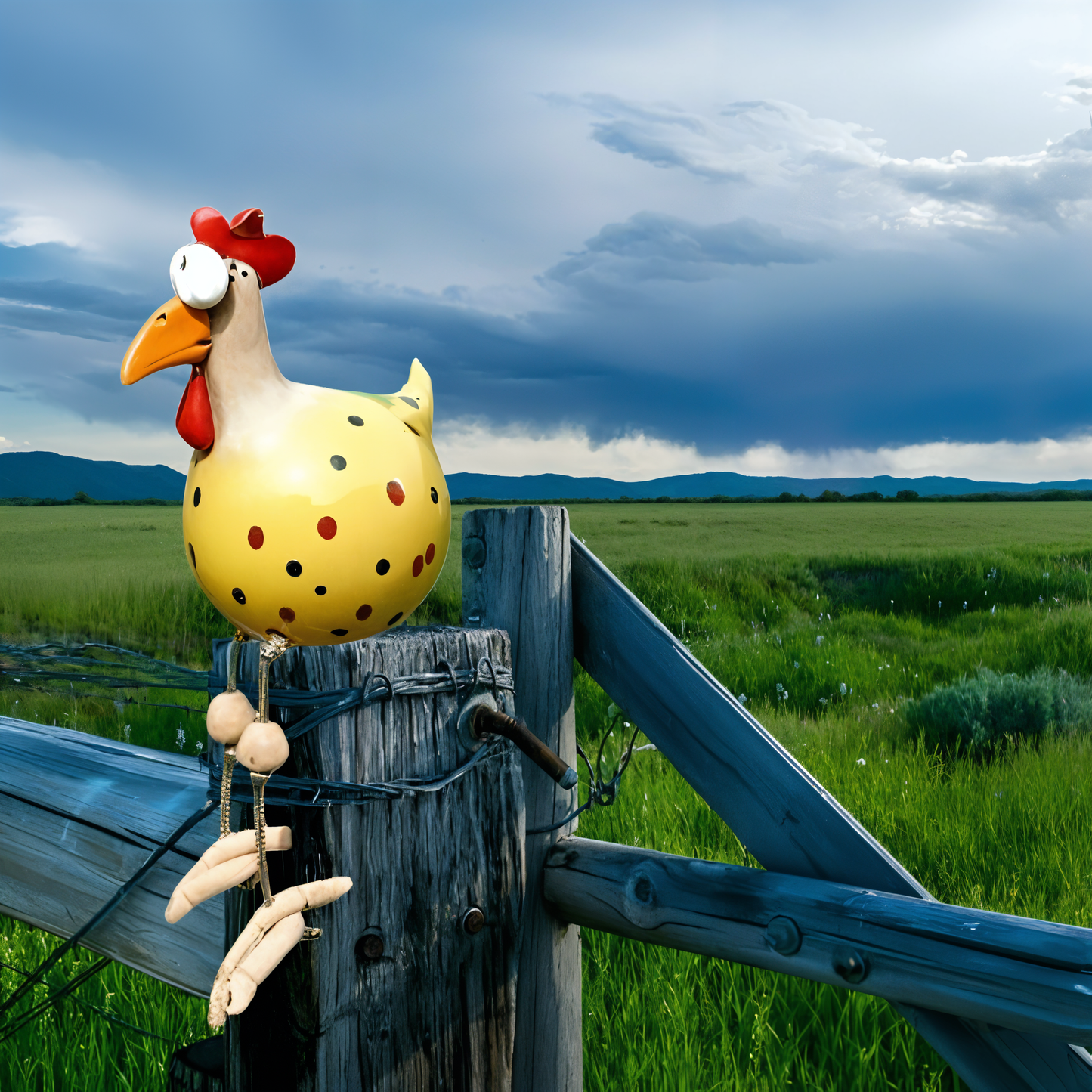 Weatherproof Outdoor Garden Chicken Figurine
