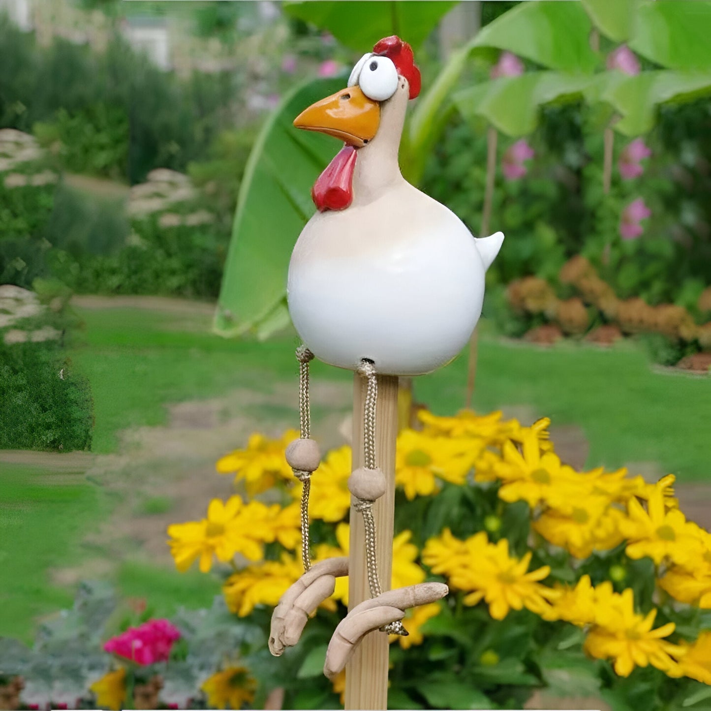 Weatherproof Outdoor Garden Chicken Figurine