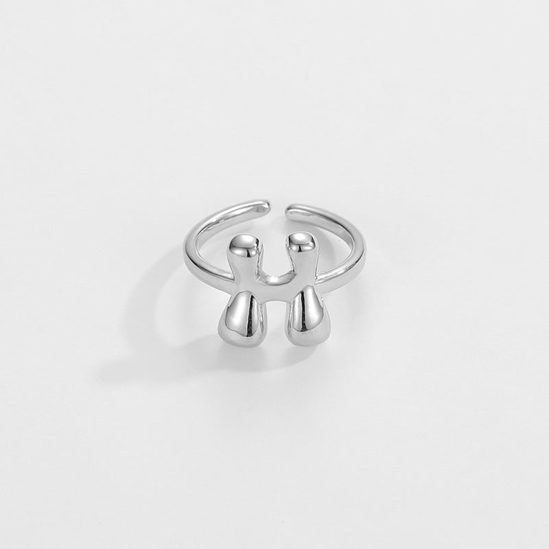 Personalized Fun Alphabet Initial Ring