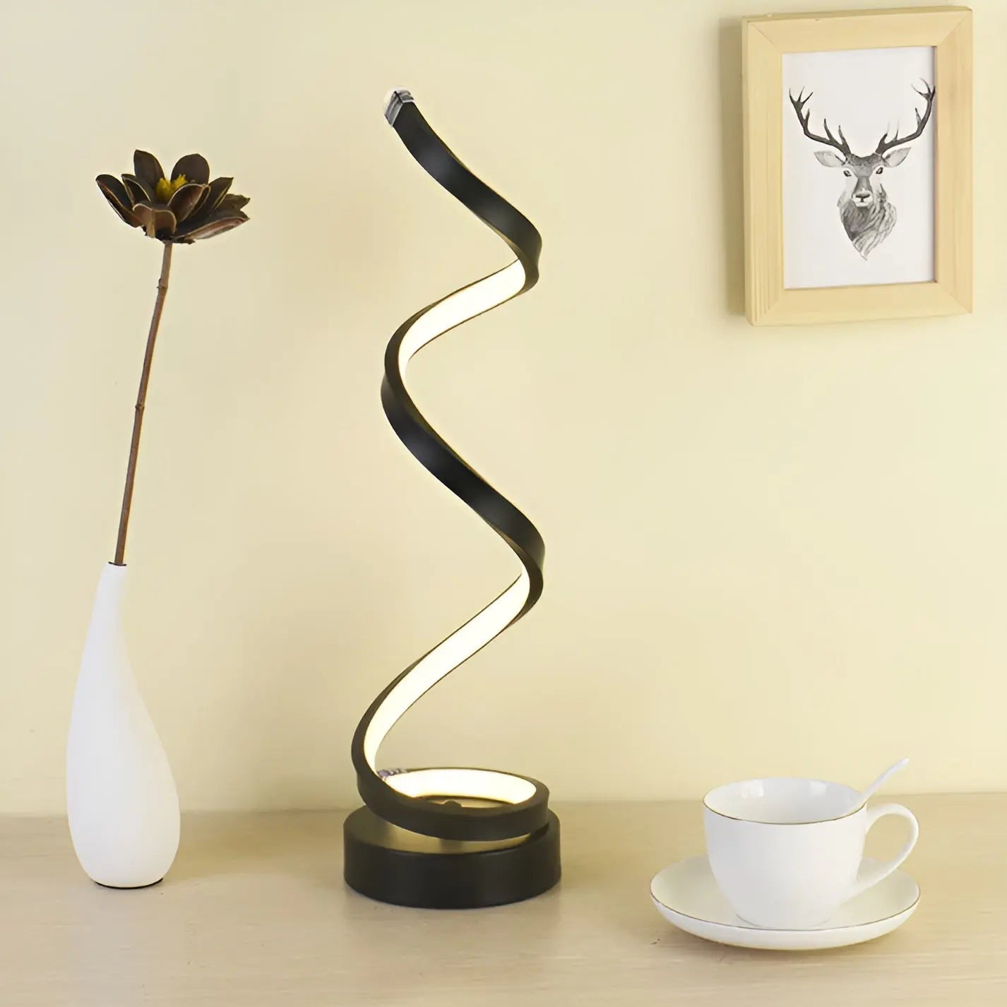 Modern Spiral LED Table Lamp - Halri