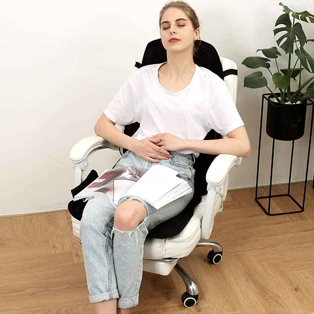 Luxurious Heated Massage Seat Cushion With Neck Support