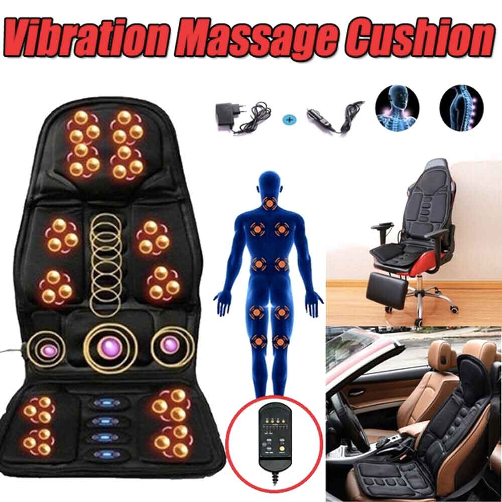 Luxurious Heated Massage Seat Cushion With Neck Support