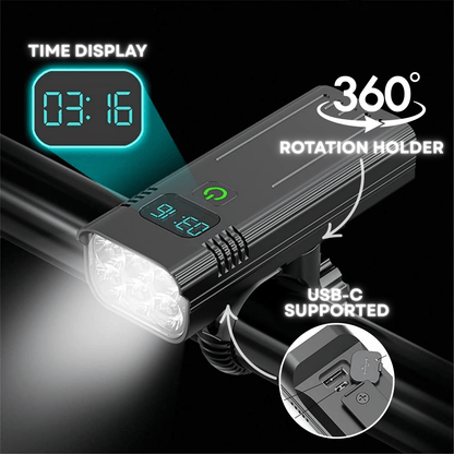 Bright 5000 Lumen LED Bike Front Light