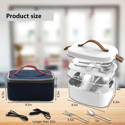 Portable Heated Food Container Box