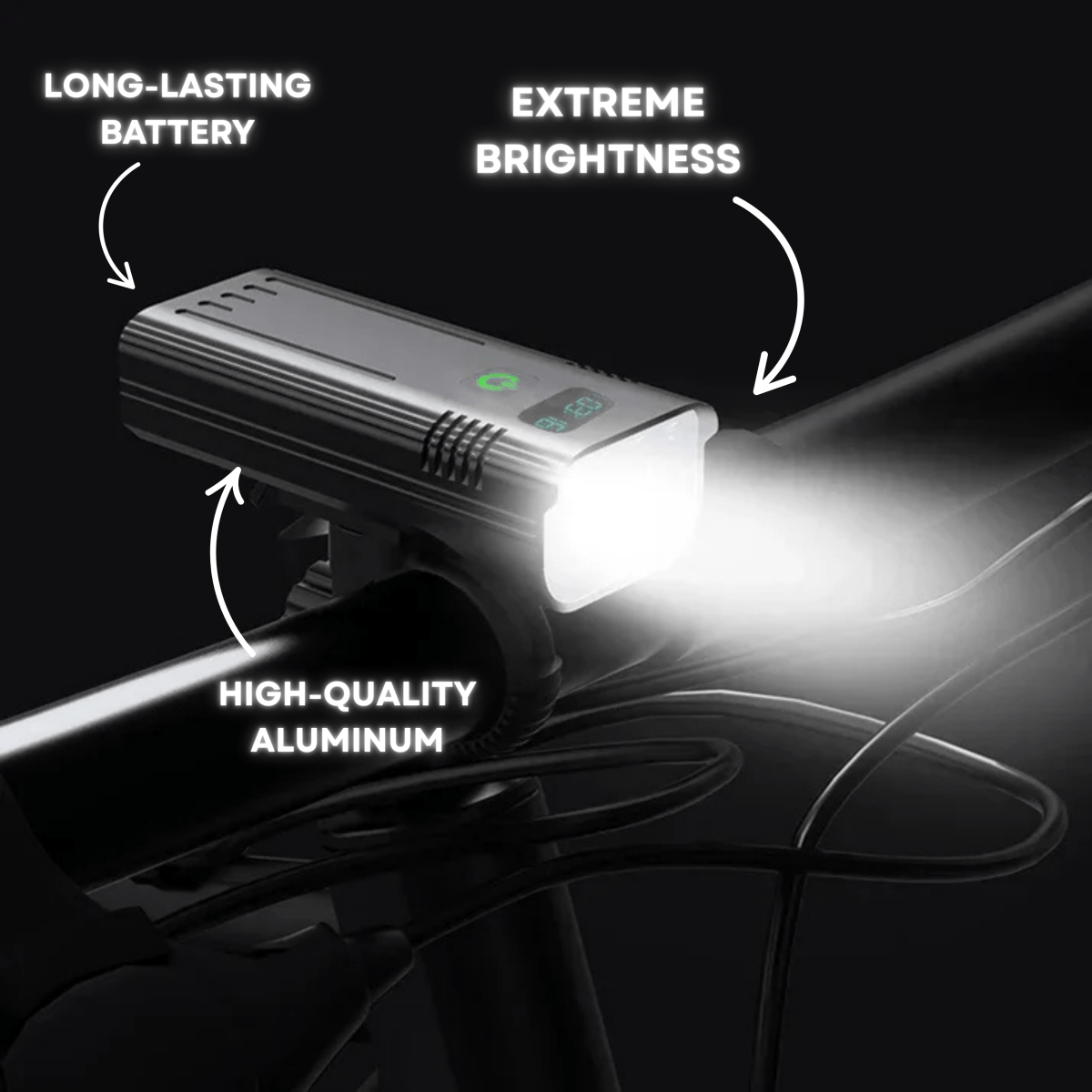 Bright 5000 Lumen LED Bike Front Light