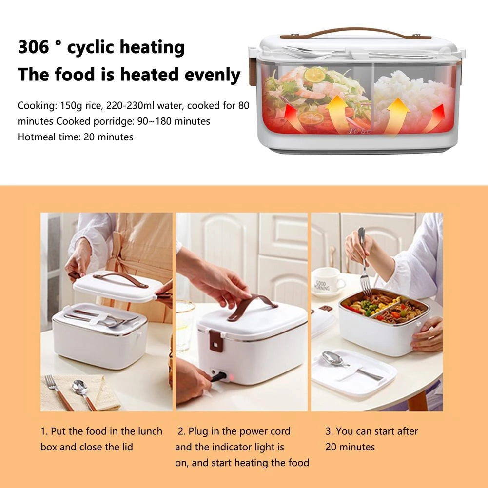 Portable Heated Food Container Box