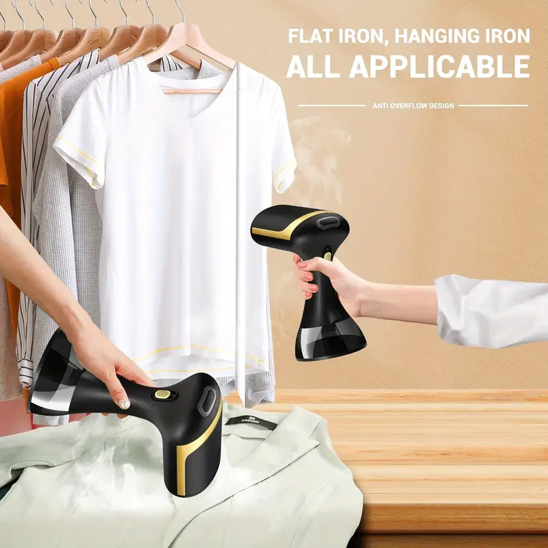 Compact Travel Fabric Steamer for Easy Ironing