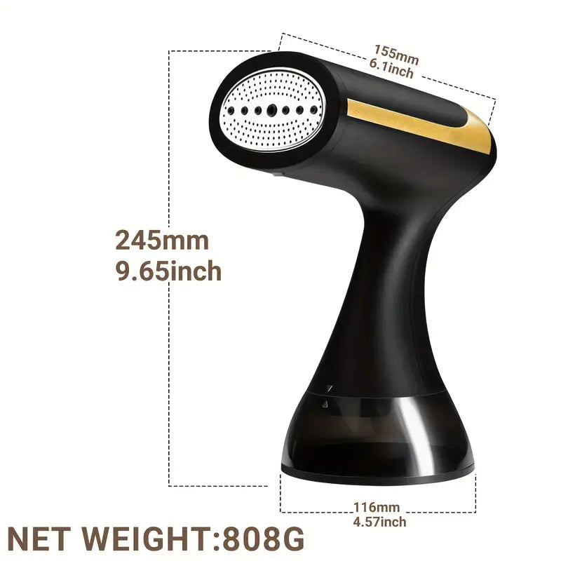 Compact Travel Fabric Steamer for Easy Ironing
