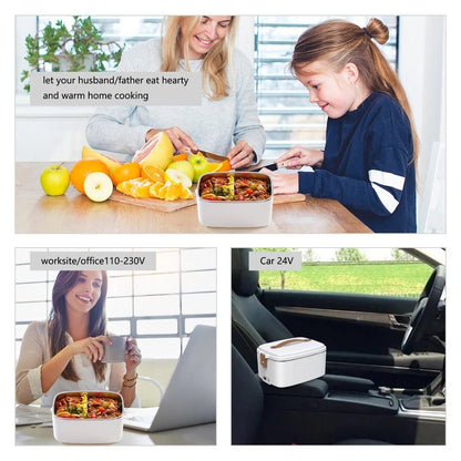 Portable Heated Food Container Box