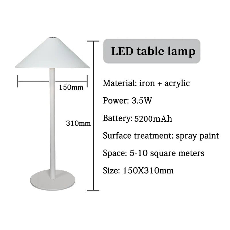 Stylish LED Desk Lamp with Adjustable Brightness - Halri