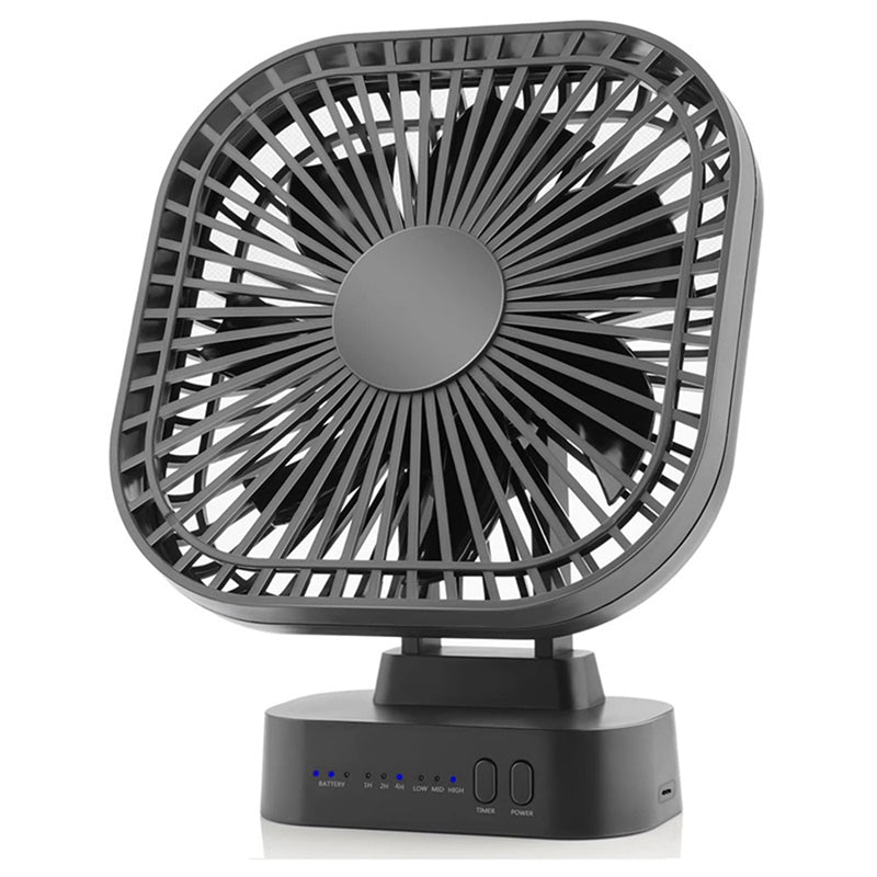 Portable Compact USB Desk Fan with Rechargeable Battery - Halri