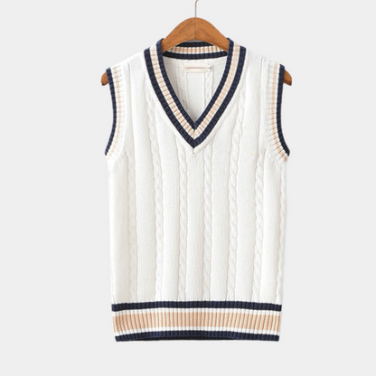 Men's Soft V Neck Sleeveless Sweater Vest - Halri
