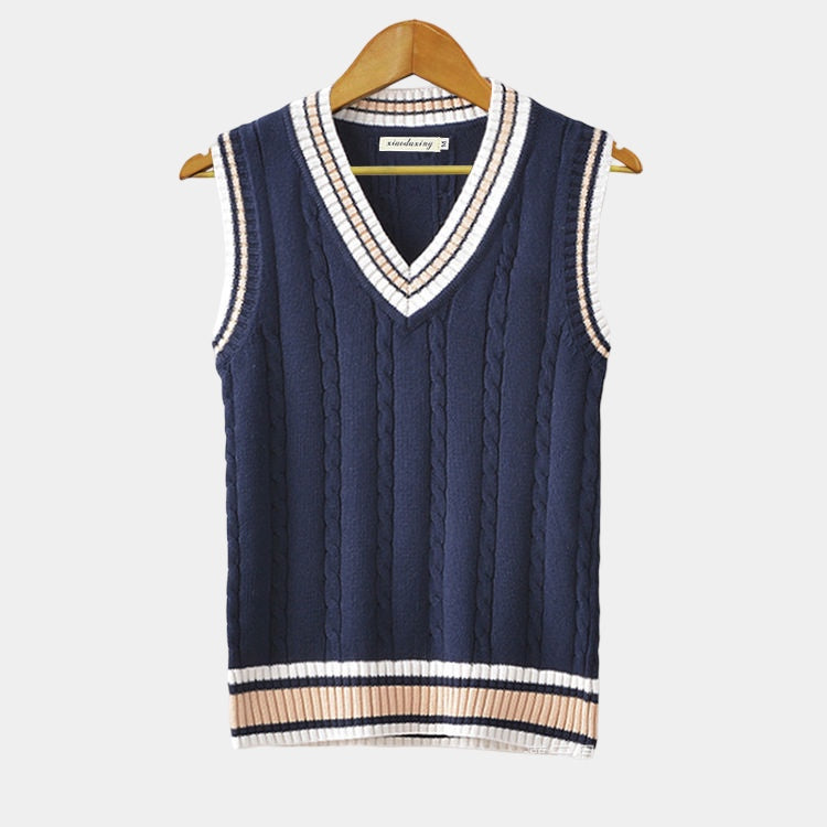 Men's Soft V Neck Sleeveless Sweater Vest
