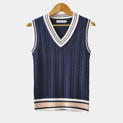 Men's Soft V Neck Sleeveless Sweater Vest