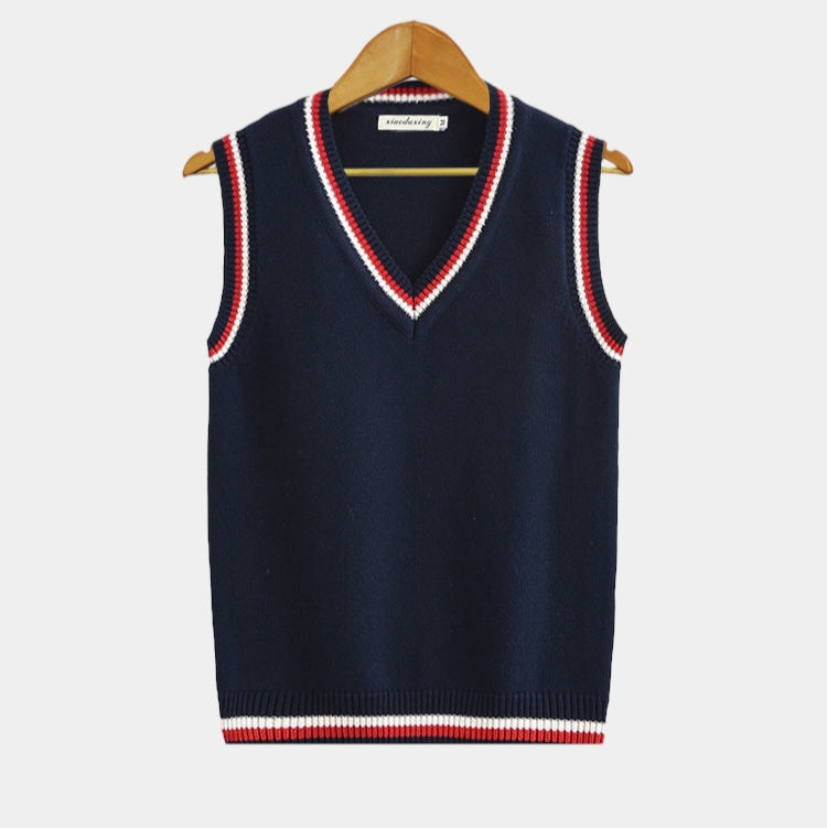 Men's Soft V Neck Sleeveless Sweater Vest