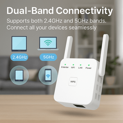Fast WiFi Range Extender Strong Home Network Booster