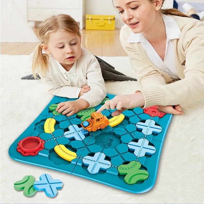 Learning Wooden City Map Puzzle - Halri