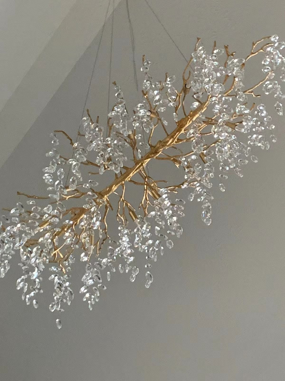 Elegant Crystal Drop Ceiling Light Fixture