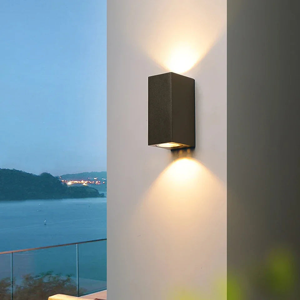 Waterproof Outdoor LED Wall Lantern with Durable Metal Case - Halri