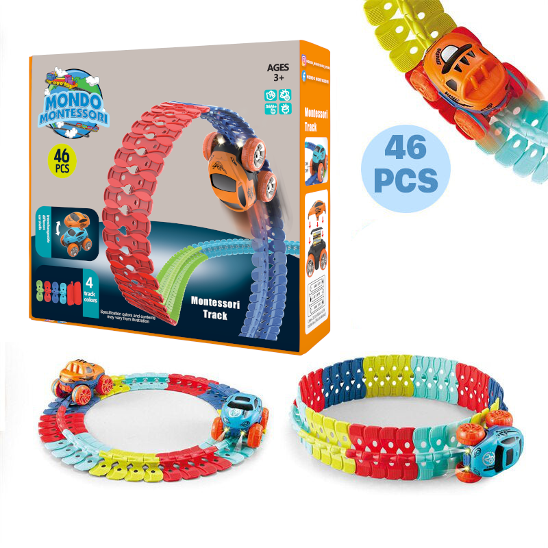 Flexible Kids Race Track Playset