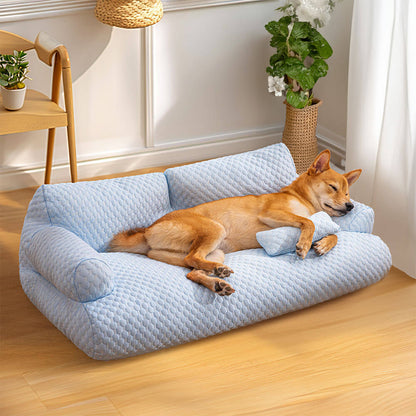 Cool Pet Bed with Breathable Support & Plush Sofa Comfort