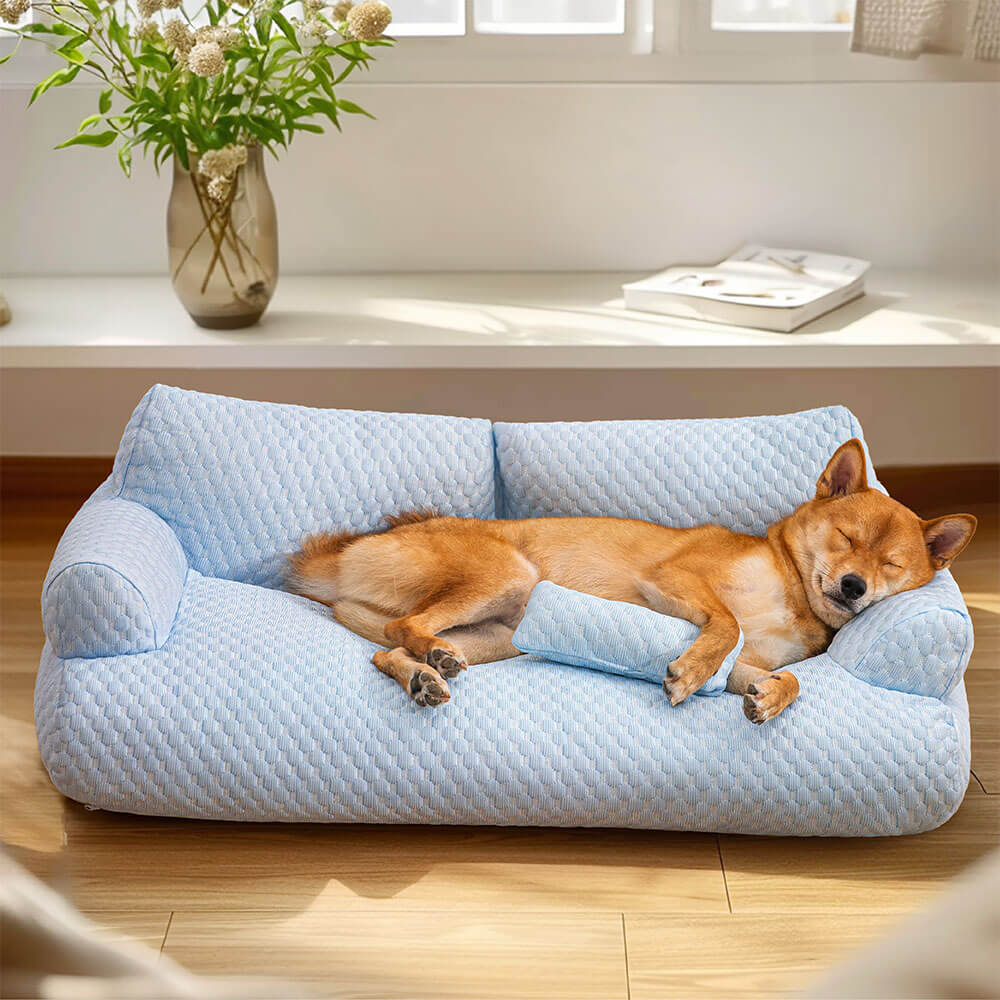 Cool Pet Bed with Breathable Support & Plush Sofa Comfort