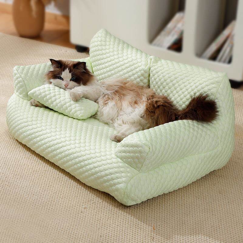 Cool Pet Bed with Breathable Support & Plush Sofa Comfort