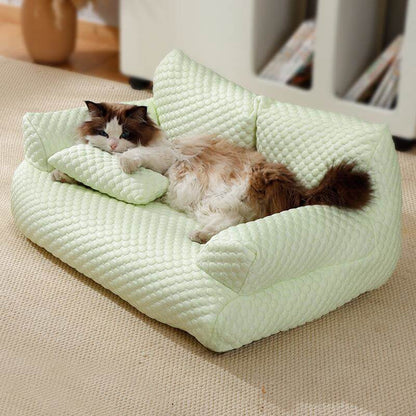 Cool Pet Bed with Breathable Support & Plush Sofa Comfort