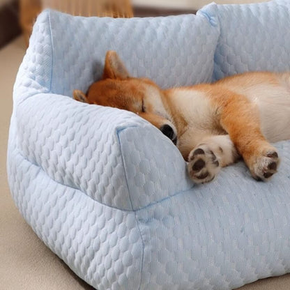 Cool Pet Bed with Breathable Support & Plush Sofa Comfort