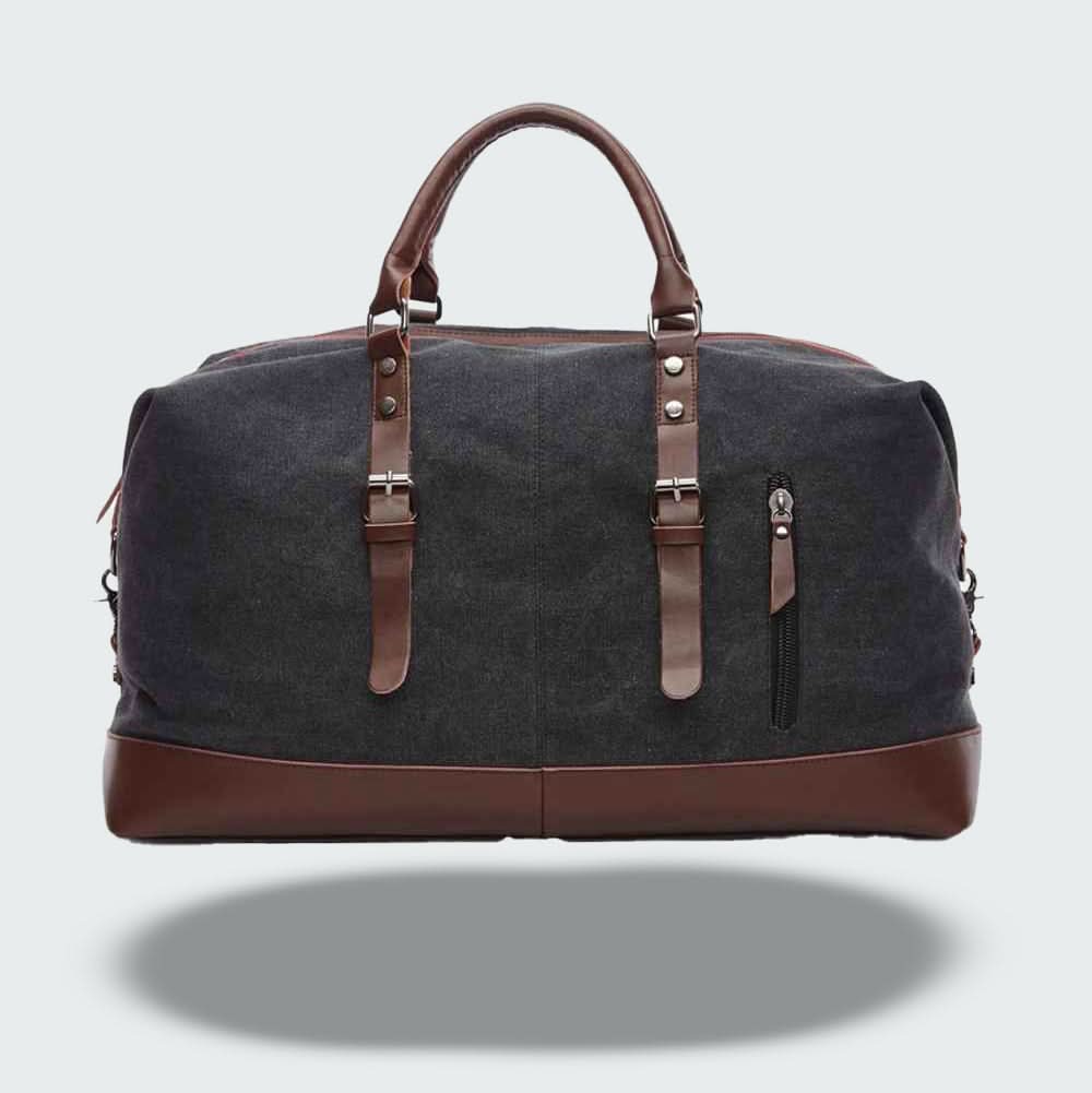 Stylish Leather Travel Holdall Bag – 54cm
