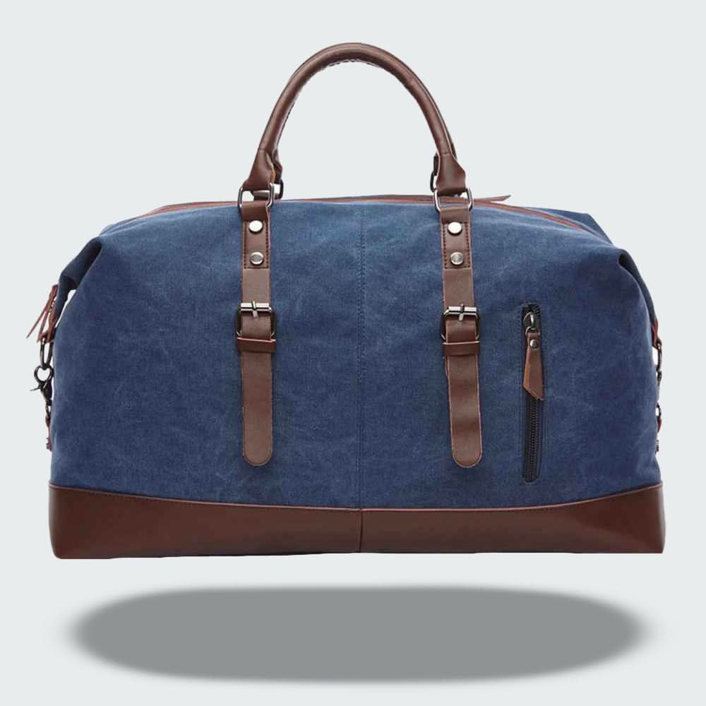 Stylish Leather Travel Holdall Bag – 54cm