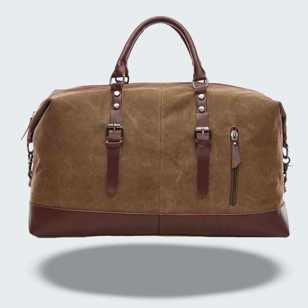 Stylish Leather Travel Holdall Bag – 54cm - Halri