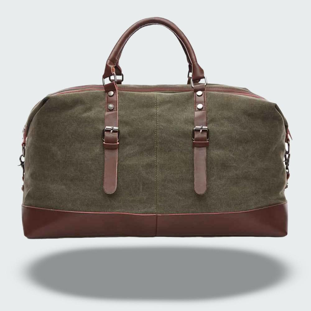 Stylish Leather Travel Holdall Bag – 54cm