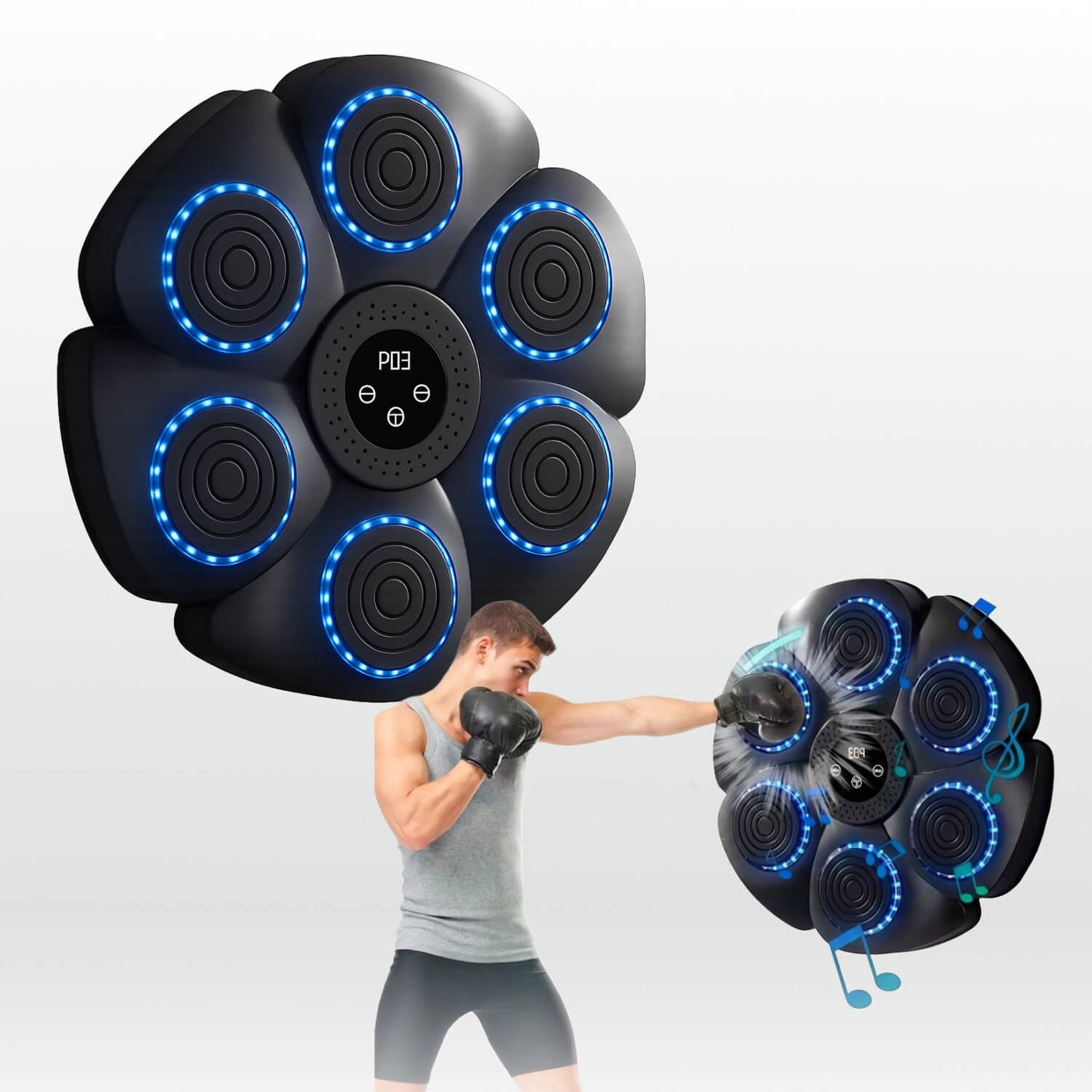 Interactive LED Punching Wall Pad