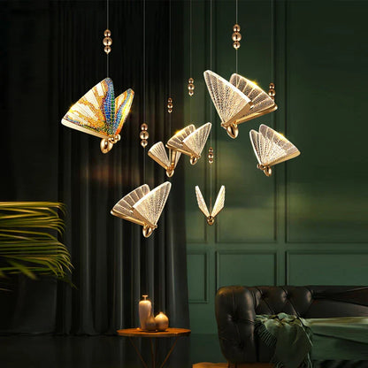 Stylish Unique LED Pendant Light with Floral Pattern - Halri