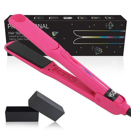Professional Ceramic Flat Iron Dual Voltage Hair Straightener