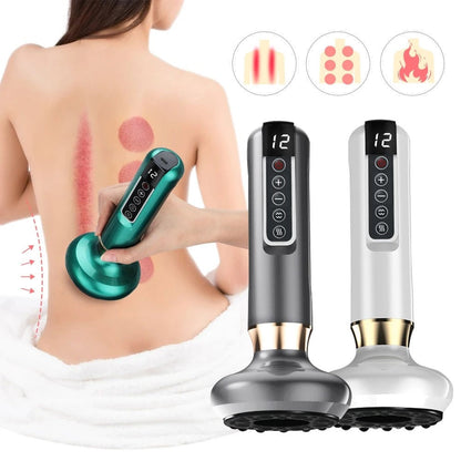 Compact Wireless Cupping Massager with 12 Heat Settings - Halri