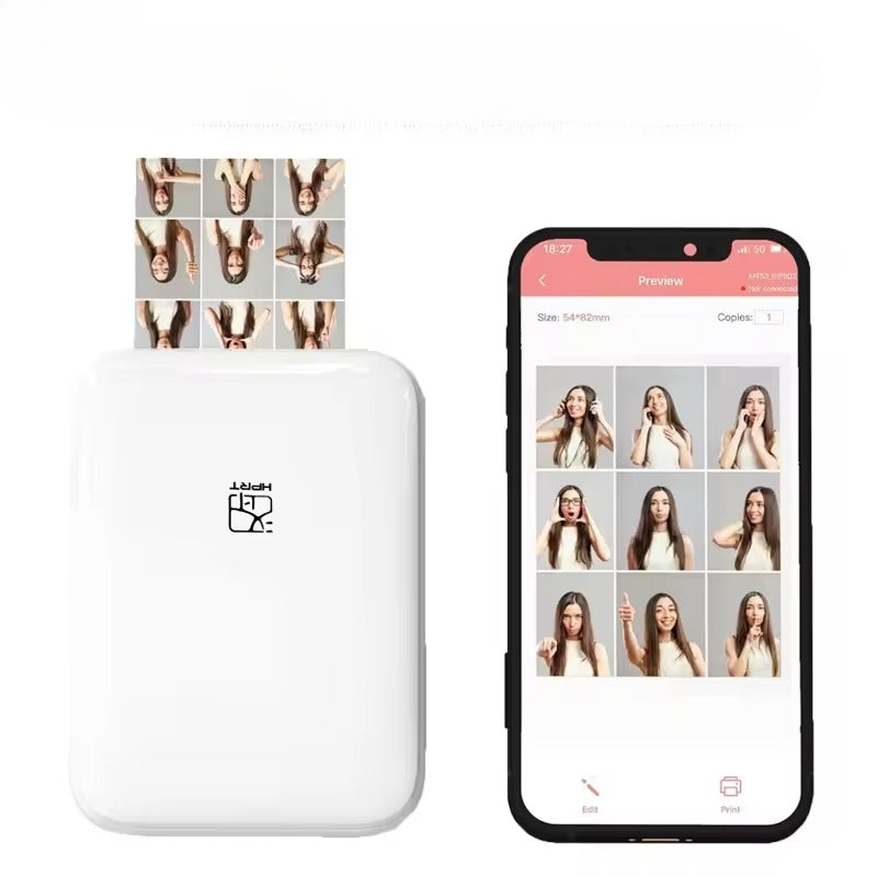 Compact Wireless Photo Printer with Instant Print - Halri