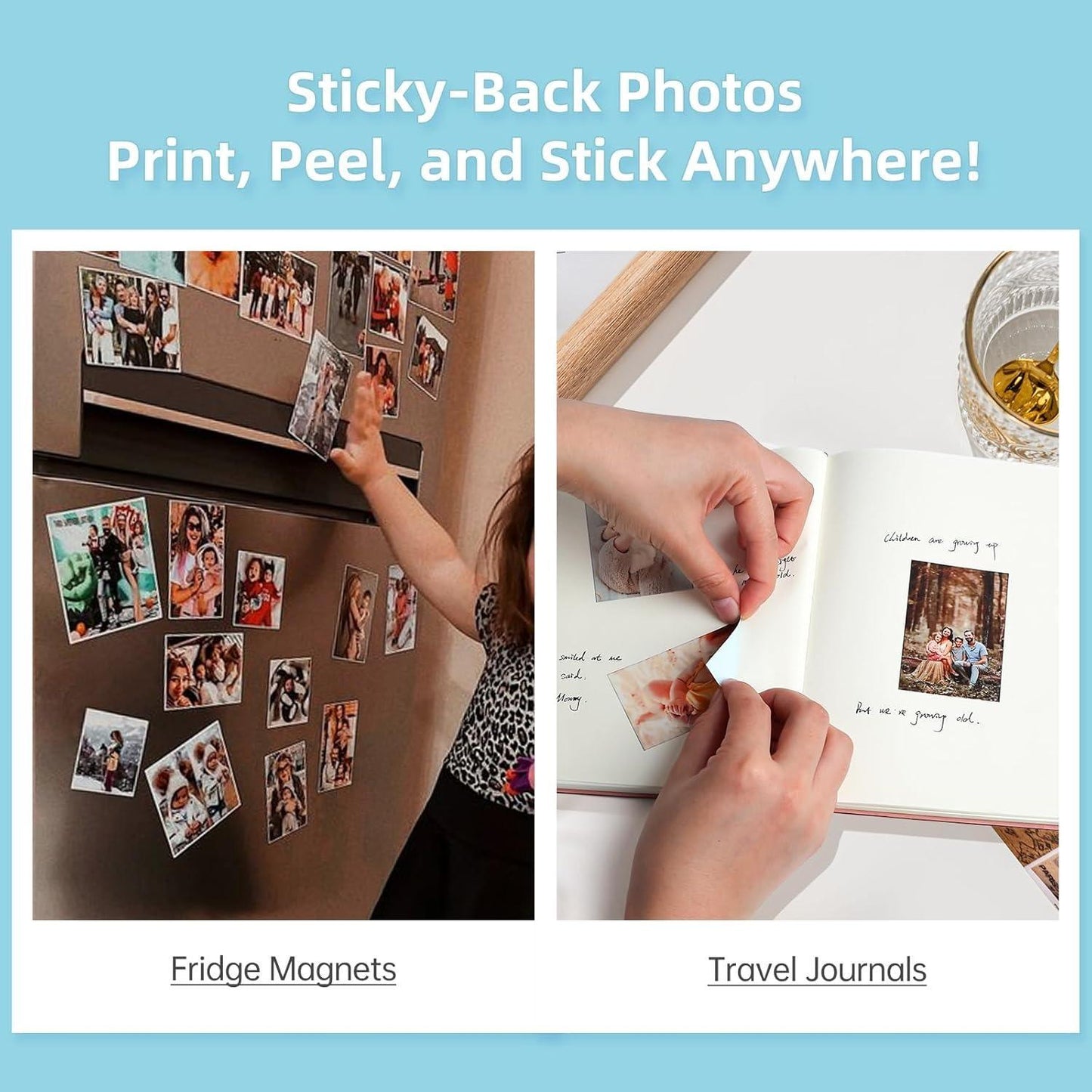 Inkless Mini Photo Printer with AR Scanner – Portable Wireless Printer for Instant Photos & Augmented Reality Experience