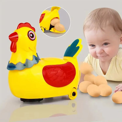 Fun Animated Chicken Toy with Moving Eggs - Halri